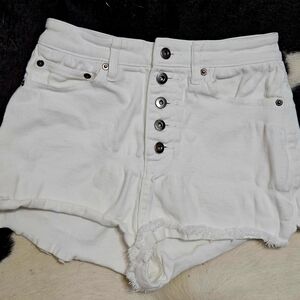 Jack By BB Dakota - White High-Rise White Jean Shorts for SUMMER Sz. 26